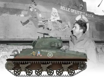 M4 Sherman - Belle of little Rock 3D model