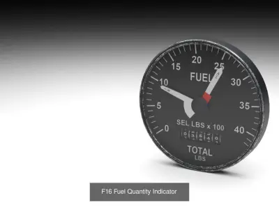 F16 Right Auxiliary Console 3D Model Collection