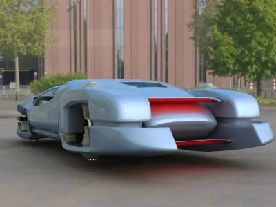 Total Recall Hover Car 2084 3D model