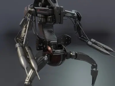 Star Wars - Droideka Low-poly 3D model