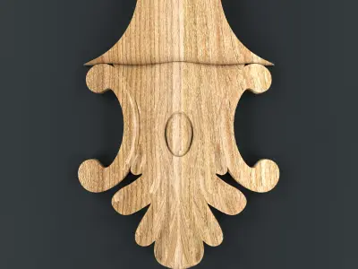 Decor Set ornate wooden design Free 3D print model