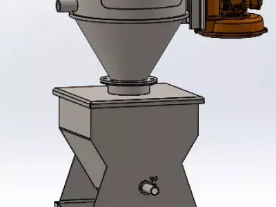 Hapman - Vaccum Loader - Auger Feeder 3D model
