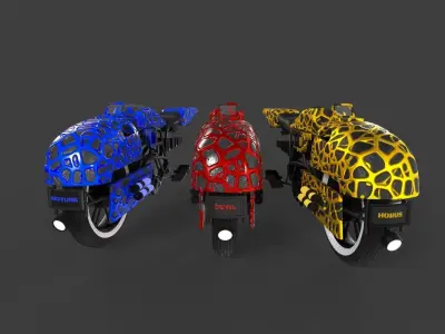 GAMEREADY SCI-FI MOTORCYLE PACK Low-poly 3D model