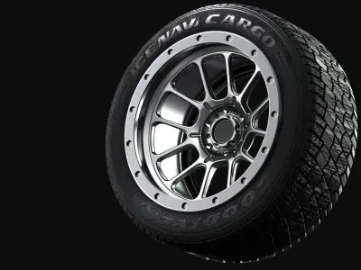 AVS Progressive II 4x4 Wheels 3D model