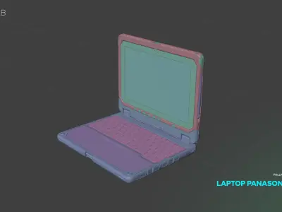 Laptop Panasonic CF-20 Free 3D model