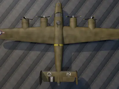 Consolidated B-24D Liberator 3D model