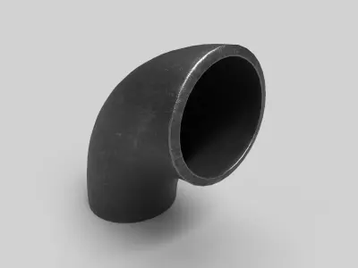 Elbow Pipe Long Radius 3 inches 3D model