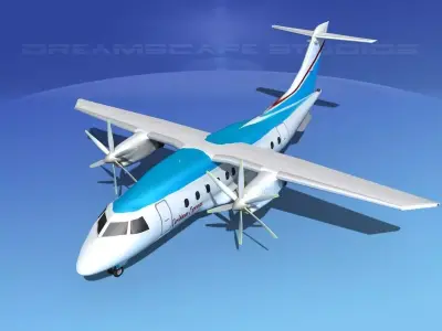 Dornier Do-328-130 Caribbean Air 3D model