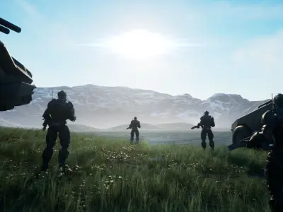 Sci-fi Super Soldier - UE4 Skeleton - Game Ready   Low-poly 3D model