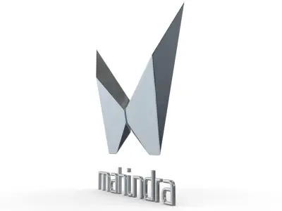 mahindra new logo 3D model