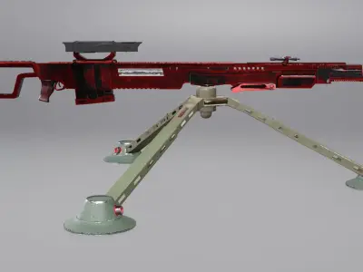 Sci-Fi Snipe 3D model