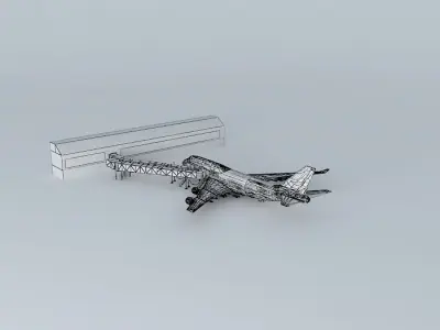 British Airways 747-400 Free 3D model