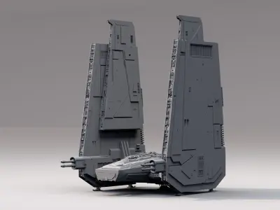 star wars command shuttle 3D model