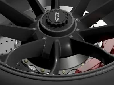 Porsche 911 GT3 RS 2015 wheel 3D model