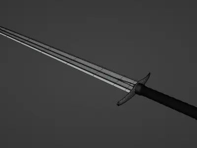 Ancient Indian Sri Lankan Sword with 4K textures 3D model