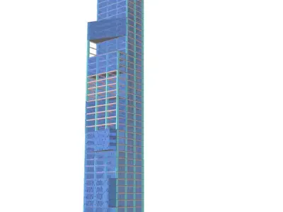 Commercial high-rise 02 3D model