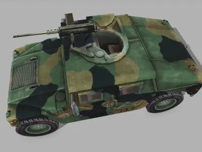Humvee Low-poly 3D model