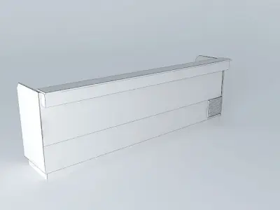 Kit kitchen counter with drawers and cabinets Free 3D model
