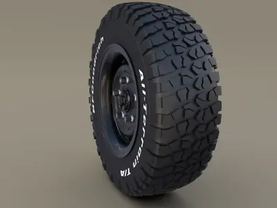 Offroad BF Goodrich Wheel 3D model