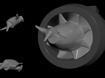 Dutch Deflective Engine Guard - Concept 3D model