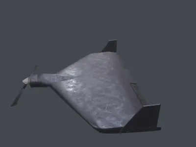 Dron low poly 3d model Free low-poly 3D model