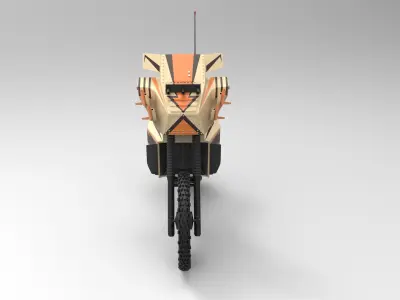 Bike from movie Megaforce 1982 3D model