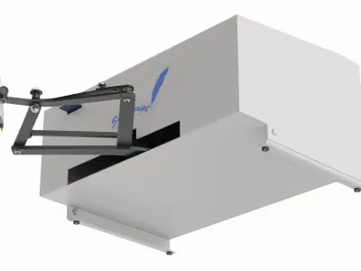 Signascript Automated Signature Arm Device Rigged 3D model