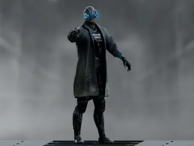 Sci Fi Military Police  Low-poly 3D model