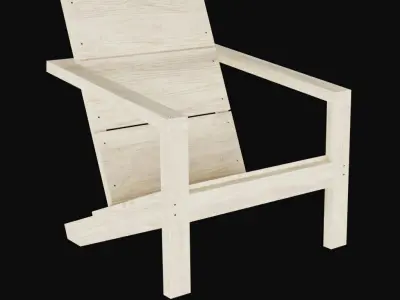 Adiroandack chair Free 3D model