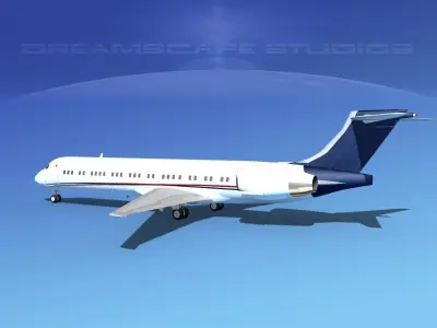 McDonnell Douglas MD-87 Corporate 5 3D model