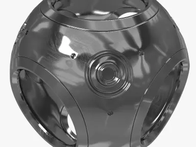 Metal Decor Sphere 3D model
