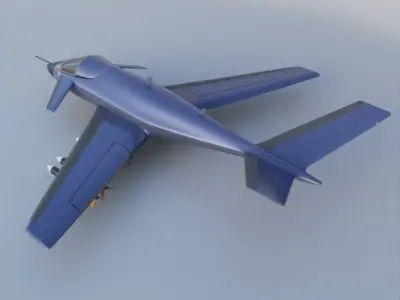 Generic military jet 3D model