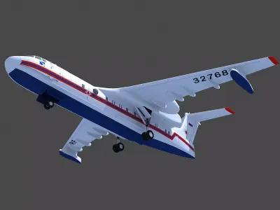  Altair White Airplane 3D model