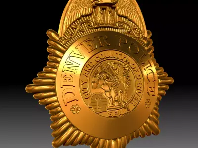 Denver Police Badge 3D print model
