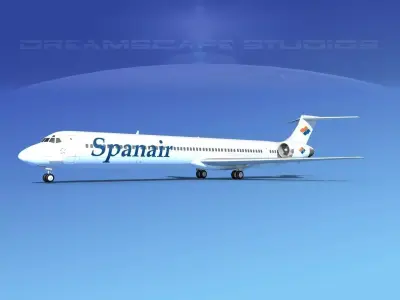 McDonnell Douglas MD-90 Spanair 3D model