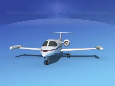 Gates Learjet 35 V09 3D model