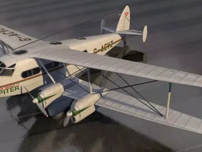 De Havilland DH-86 Express 3D model