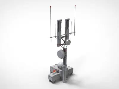 Sci fi antenna 16 3D model