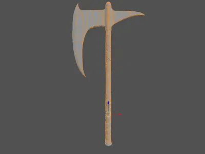 Dragonslayers Crescent Axe - PBR game ready 3d weapon Low-poly 3D model
