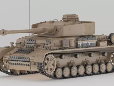 Panzer IV Tank 3D model