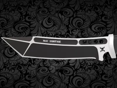 tactical knife  m48 sabotage Low-poly 3D model