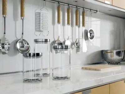  Metal Lidded Glass Canister Set Models 