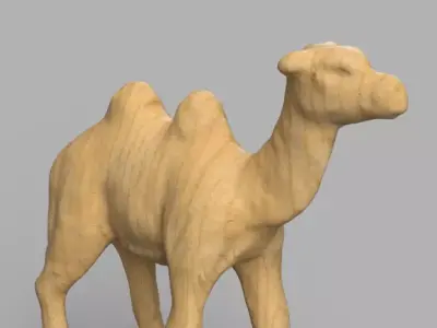 Chameau golden camel 3D print model