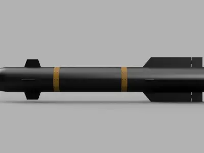 Hellfire missile without IR seaker head 3D model