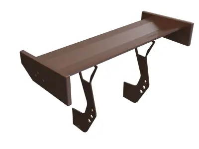 spoiler rear tuning vehicle 3D model