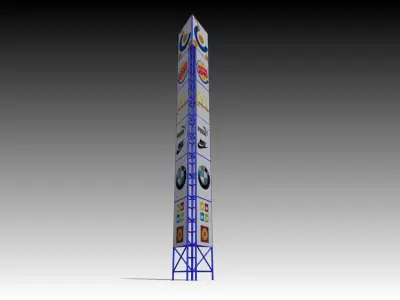 Column Advertising 3D model