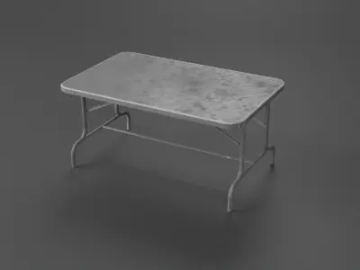Military Table Low-poly 3D model
