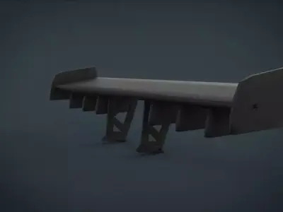 free spoilers Free low-poly 3D model