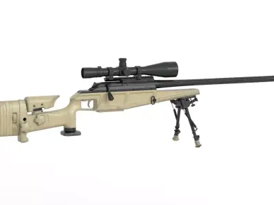 SIG Blaser R93 LRS2 Tactical Low-poly 3D model