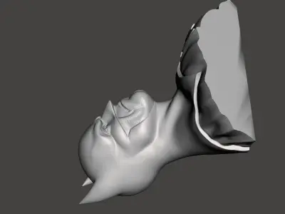 Batman bust 3d model with base for 3d printing  3D print model